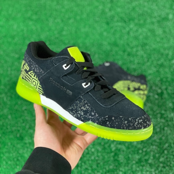 Reebok | Shoes | Reebok Work Out Plus Nc Low Mens Casual Shoes Black Neon  Cn342 New Multi Sz | Poshmark